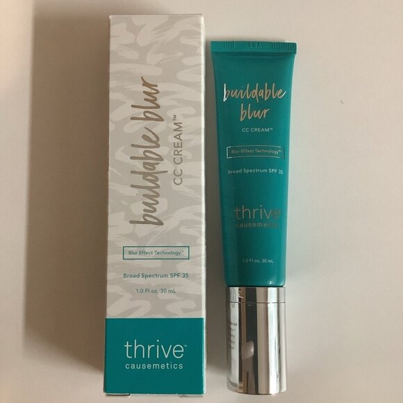 Thrive Causemetics Buildable Blur CC Cream SPF 35 Deep Cocoa 1.08oz New In Box - Picture 1 of 3